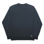ADIDAS Mens Black Sweatshirt Crew Neck M Climalite Cotton Pullover