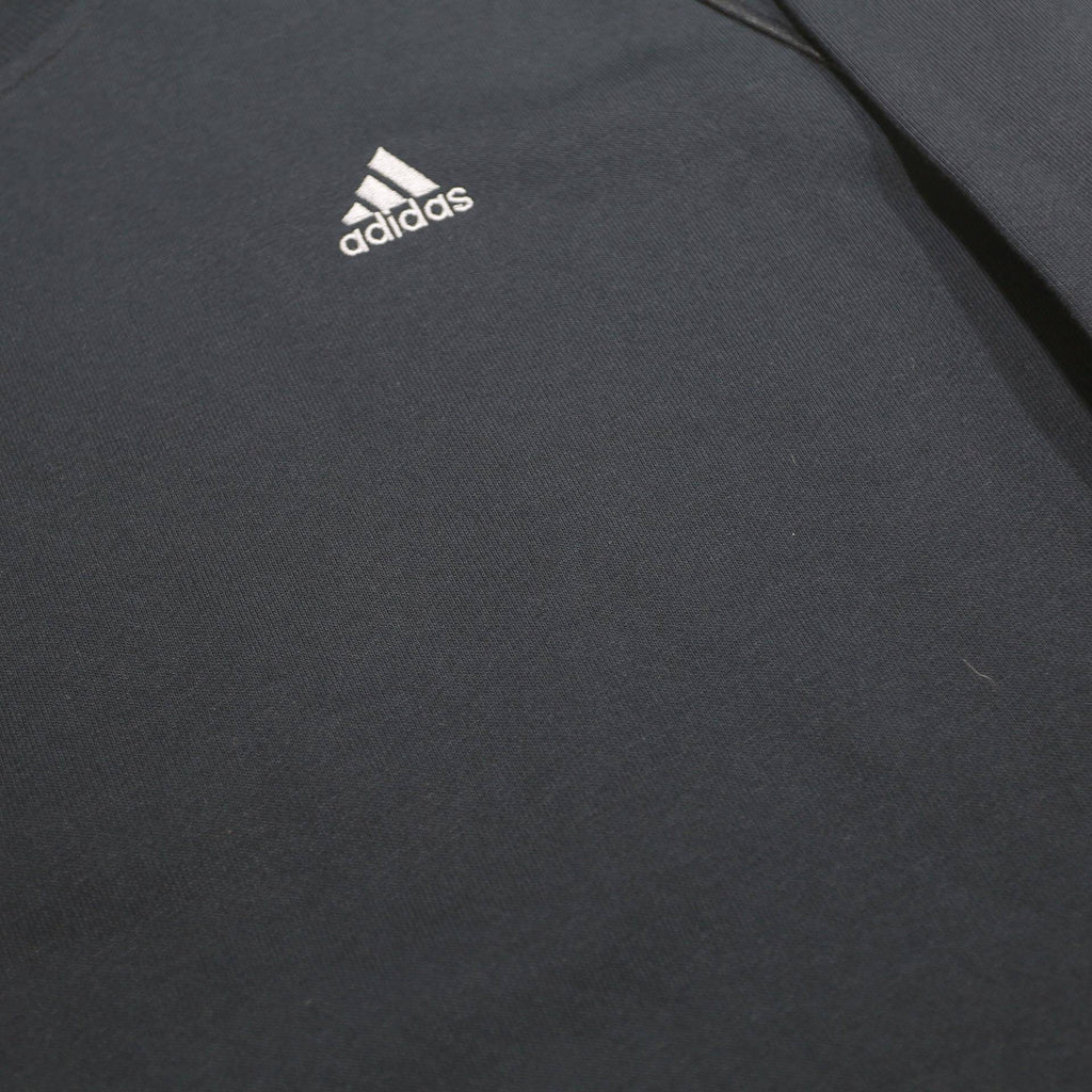 ADIDAS Mens Black Sweatshirt Crew Neck M Climalite Cotton Pullover