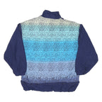 LETS JET Womens Blue Polyester Blend Zip Jacket XL Woven Colourblock Comfortable
