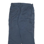 DICKIES Womens Navy Blue Relaxed Cargo Trousers W31 L27 Cotton Blend Zip