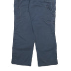 DICKIES Womens Navy Blue Relaxed Cargo Trousers W31 L27 Cotton Blend Zip