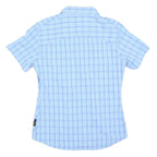 JACK WOLFSKIN Womens Blue Plaid Shirt S Lightweight Breathable Outdoor