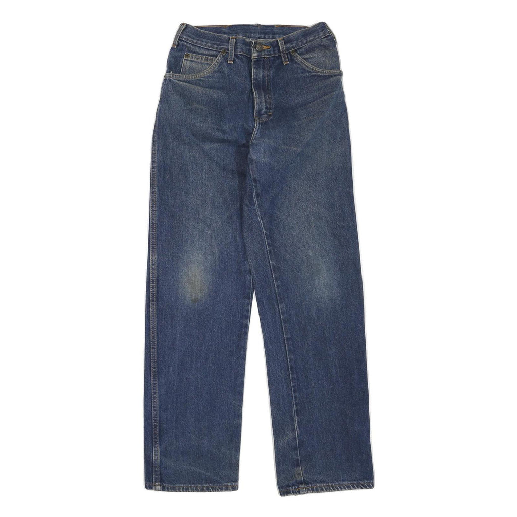 DICKIES Womens Regular Fit Blue Denim Jeans W28 L32 Zip Cotton Blend Casual