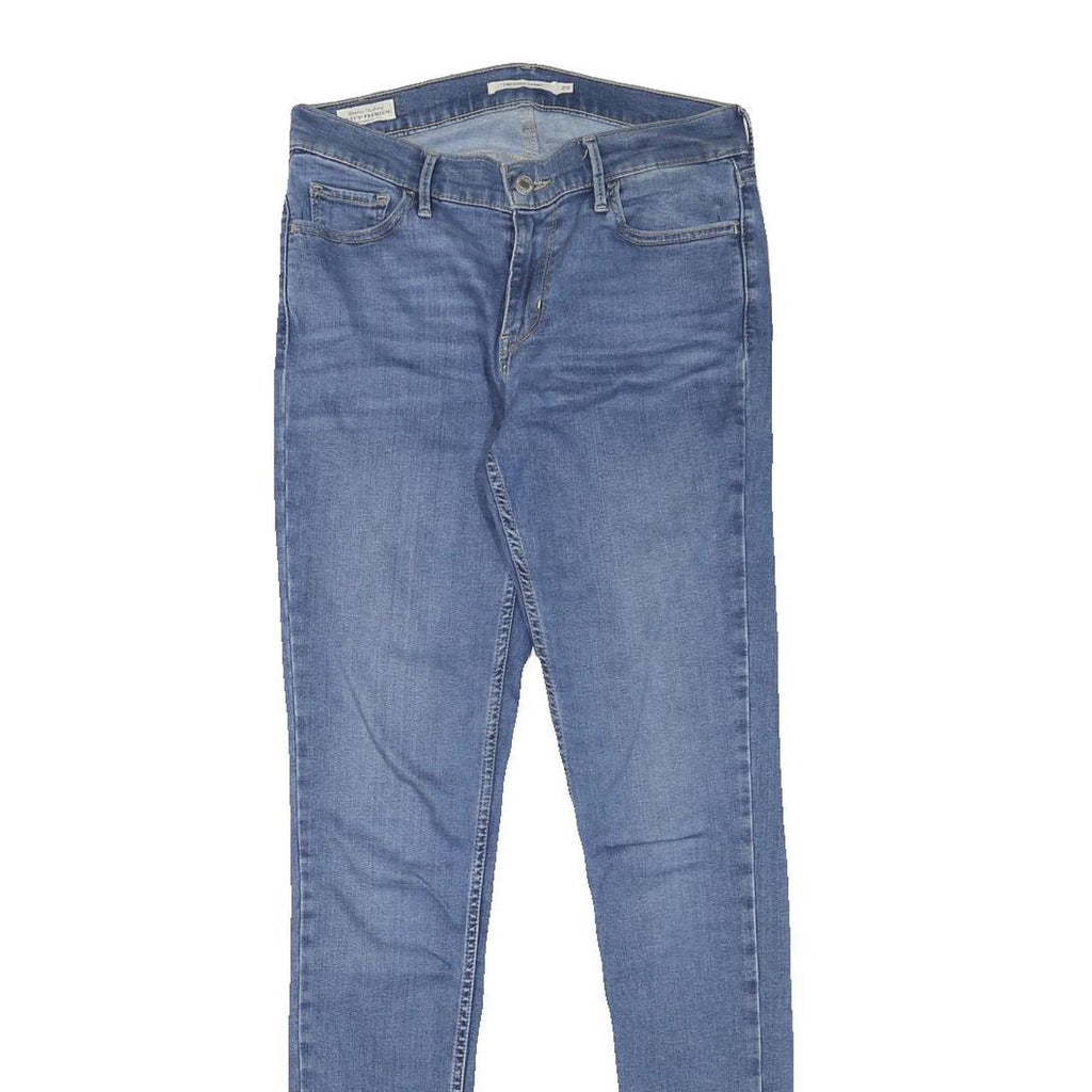 LEVI'S Womens Jeans Blue Slim Skinny Denim Light W28 L31 Stretch Zip