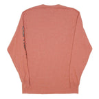 CARHARTT Mens Rust Orange Long Sleeve Crew Neck Cotton Blend T-Shirt S Sleeve