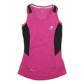 KARRIMOR Womens Pink & Black Running Vest UK 12 Sleeveless V-Neck Performance