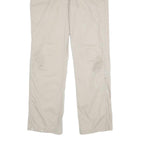 CARHARTT Mens Cotton Beige Relaxed Straight Trousers W34 L32 Workwear Durable