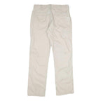 CARHARTT Mens Cotton Beige Relaxed Straight Trousers W34 L32 Workwear Durable