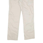 CARHARTT Mens Cotton Beige Relaxed Straight Trousers W34 L32 Workwear Durable