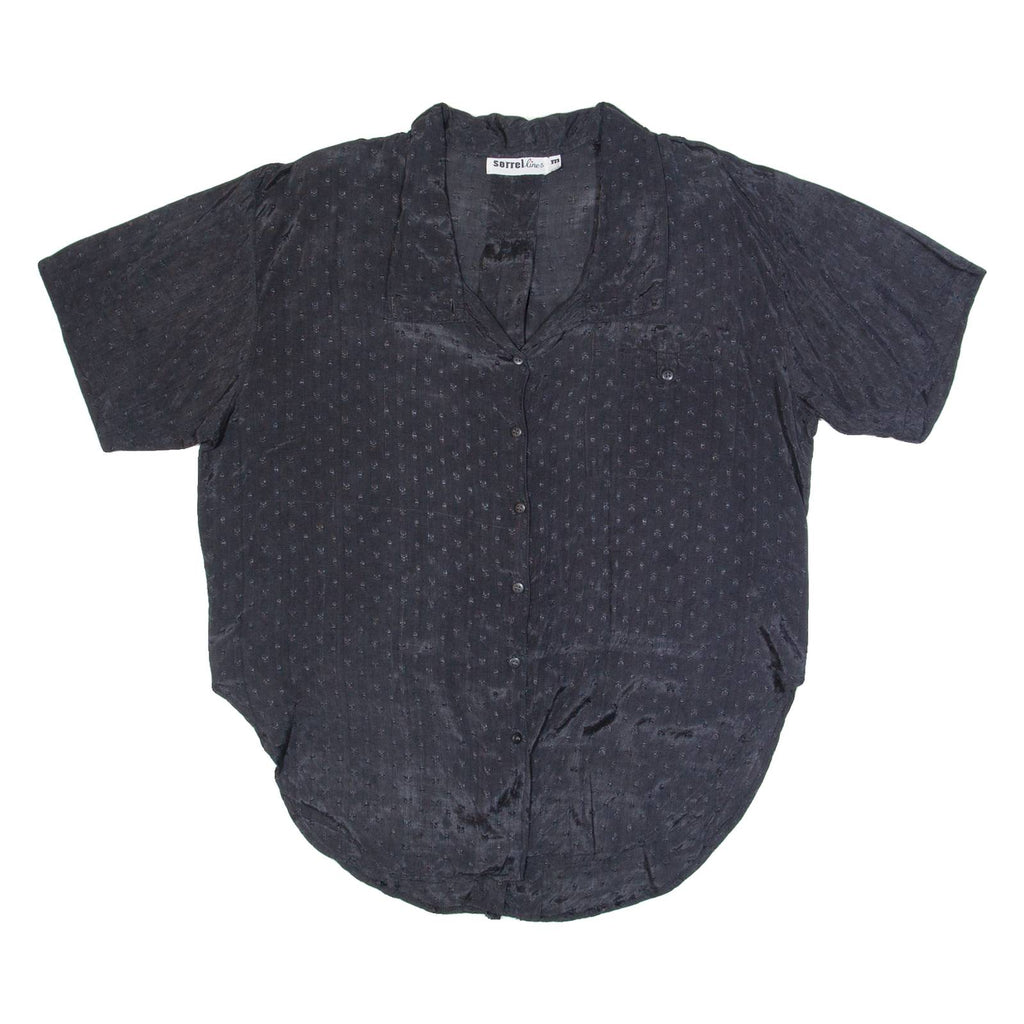 SORREL LINES Womens Shirt Black Collared M