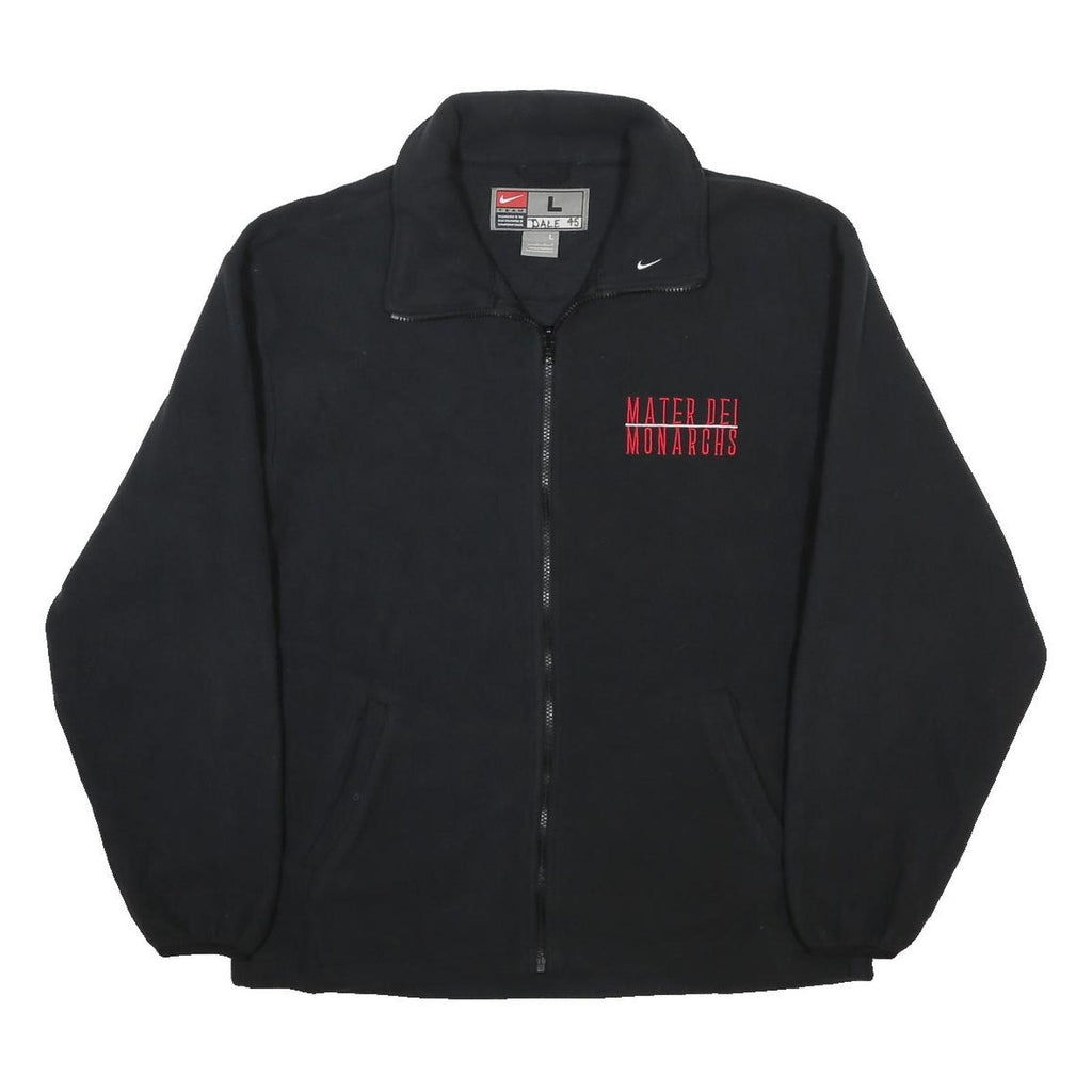 NIKE Mens Black Mater Dei Monarchs Zip Jacket L Polyester Sports Wear