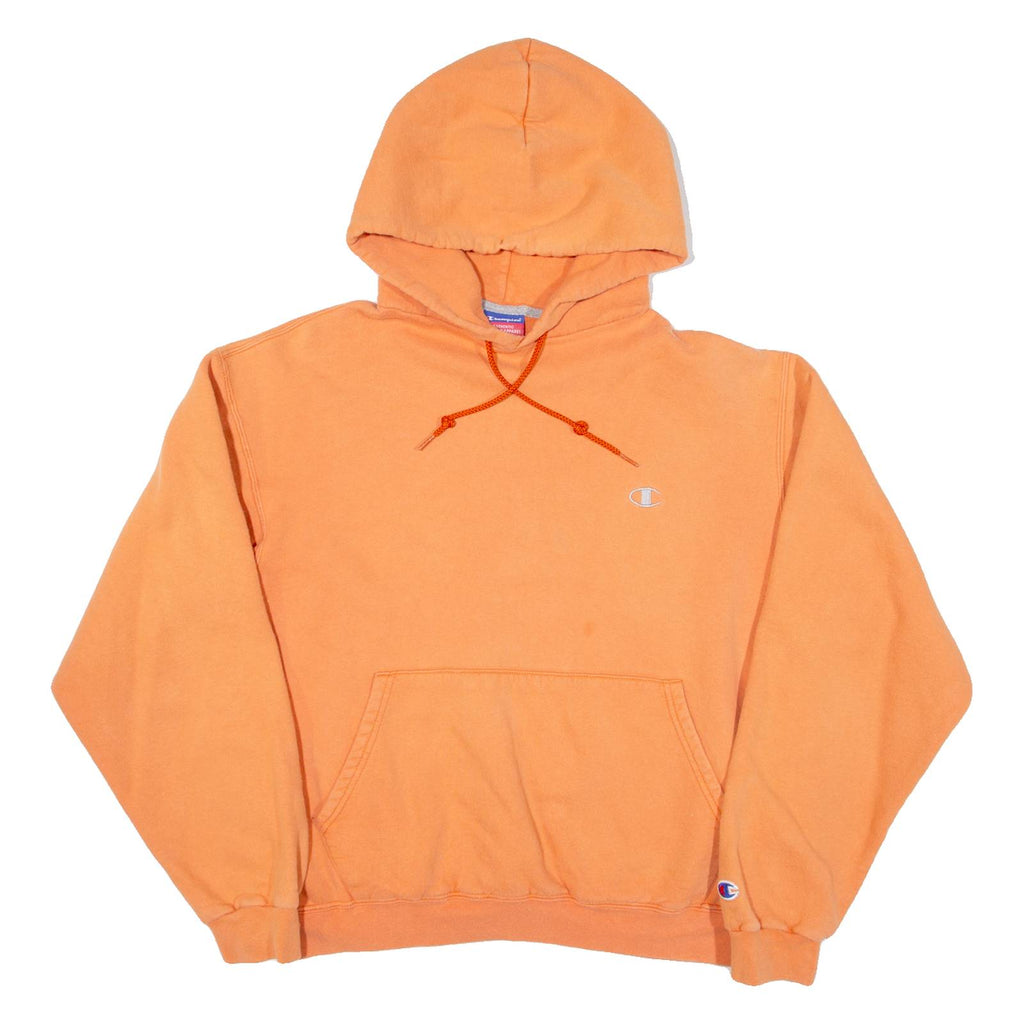 CHAMPION Womens Orange Hoodie M