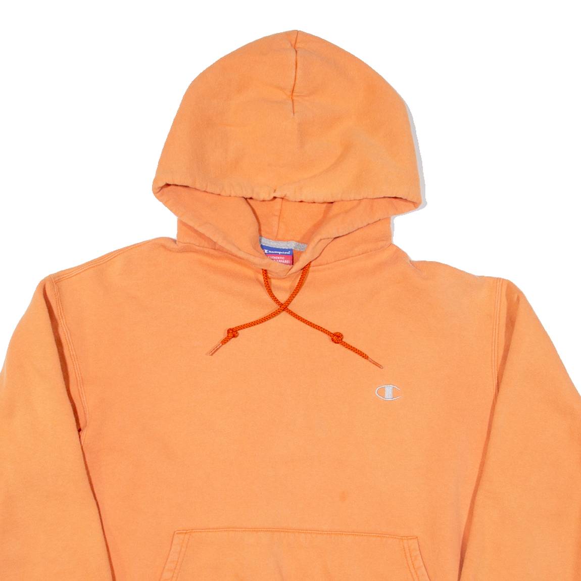 CHAMPION Womens Orange Hoodie M