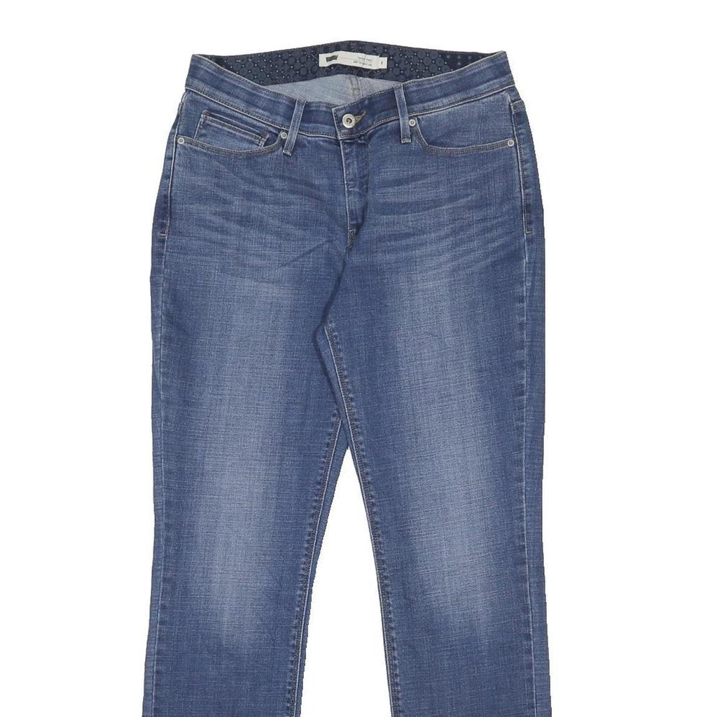 LEVI'S 525 Womens Blue Regular Skinny Denim Medium W28 L32 Zip Cotton Blend