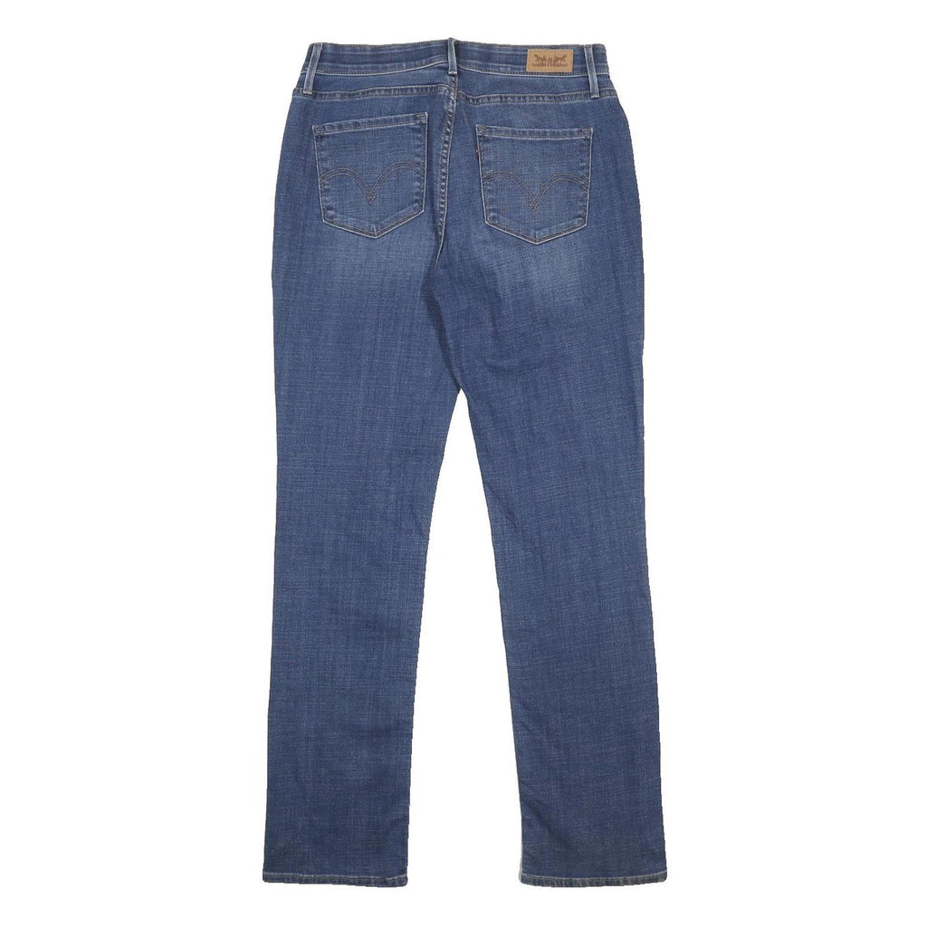 LEVI'S 525 Womens Blue Regular Skinny Denim Medium W28 L32 Zip Cotton Blend