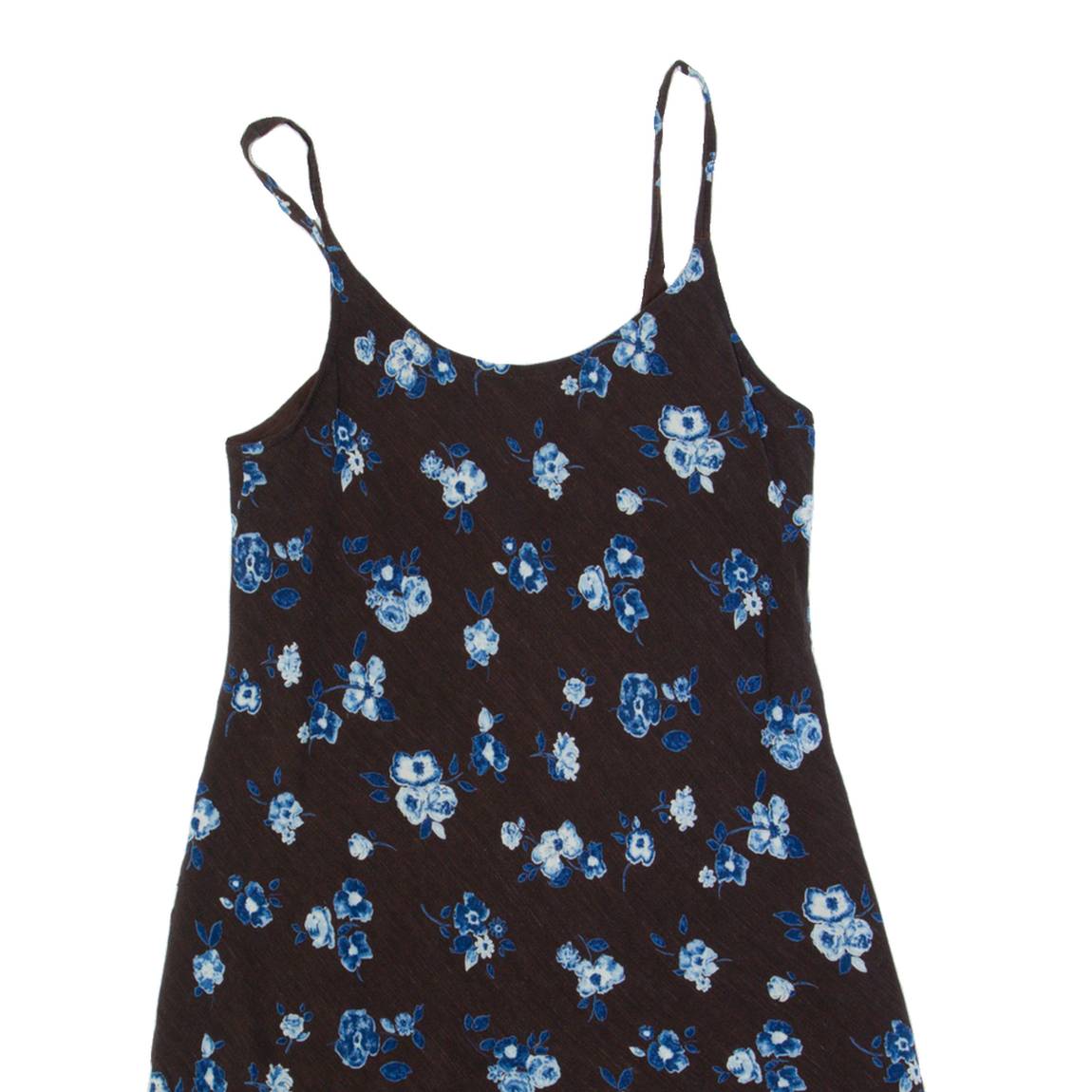 JIGSAW Womens Day Dress Brown Floral Sleeveless Short UK 10