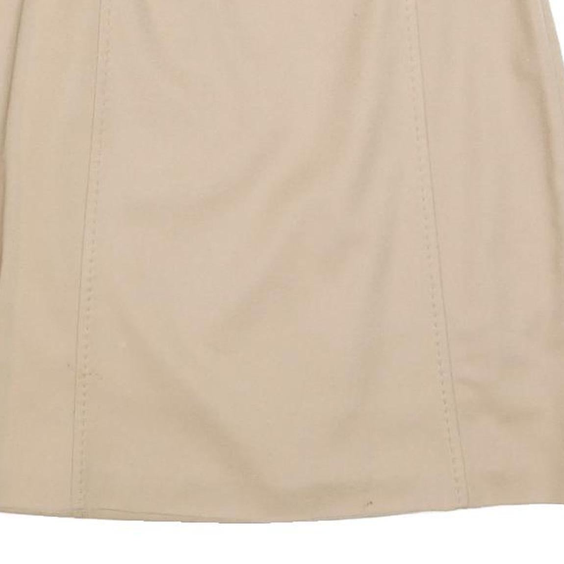 WEEKEND MAX MARA Womens Beige Mini Woven Plain Skirt M Classic Style