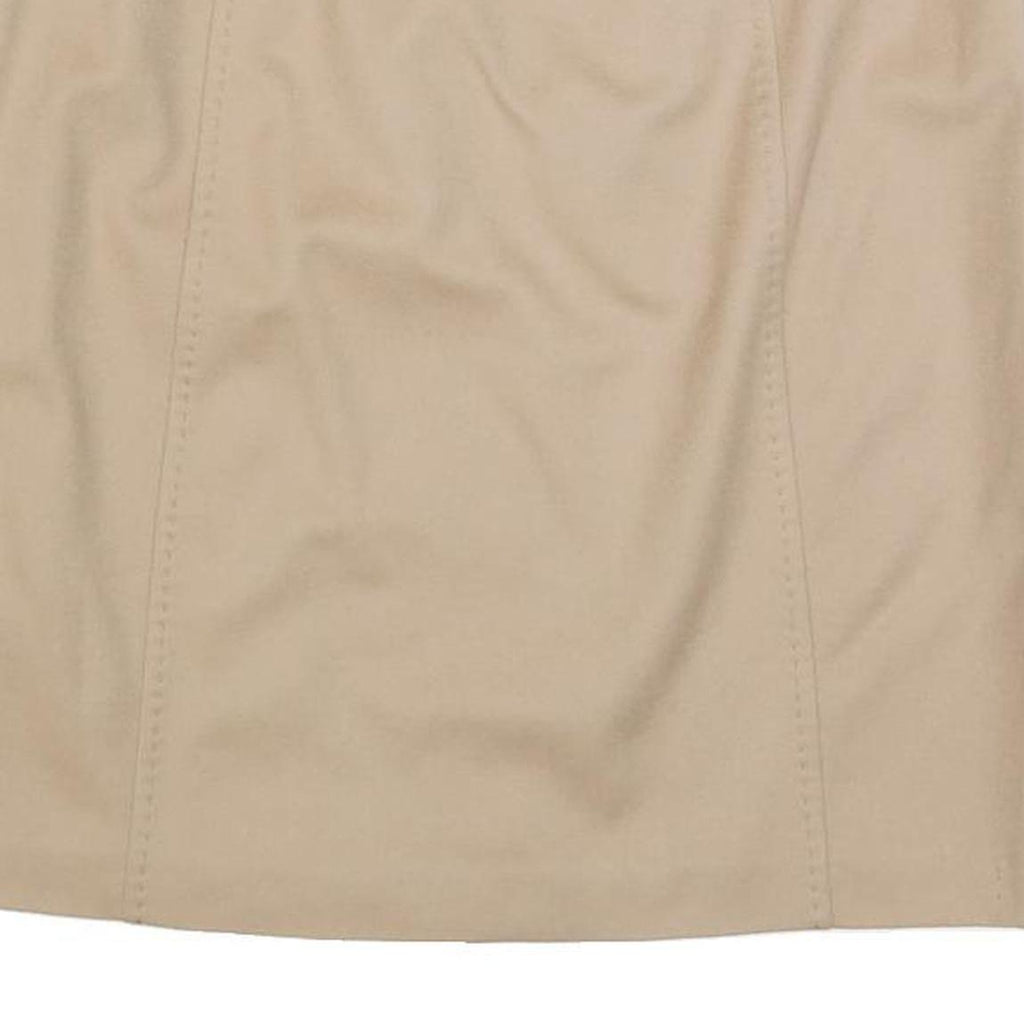 WEEKEND MAX MARA Womens Beige Mini Woven Plain Skirt M Classic Style