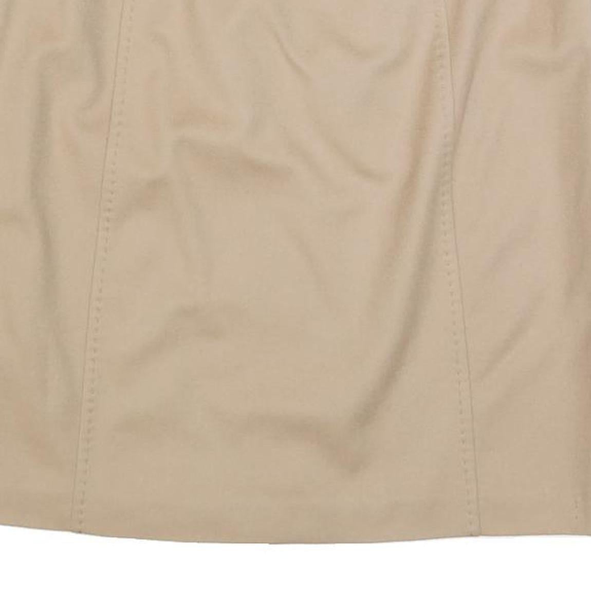 WEEKEND MAX MARA Womens Beige Mini Woven Plain Skirt M Classic Style