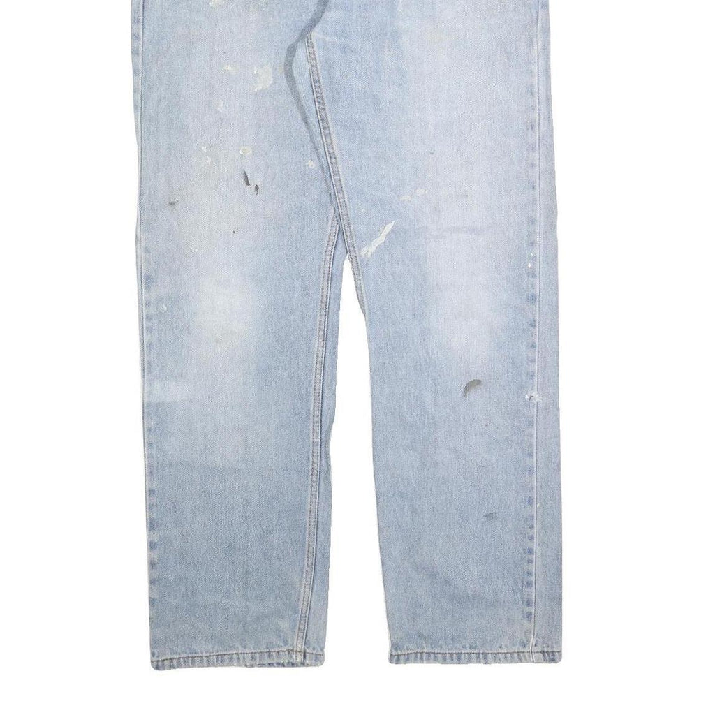 CARHARTT Mens Relaxed Light Blue Denim Jeans W36 L32 Zip Cotton Blend Casual