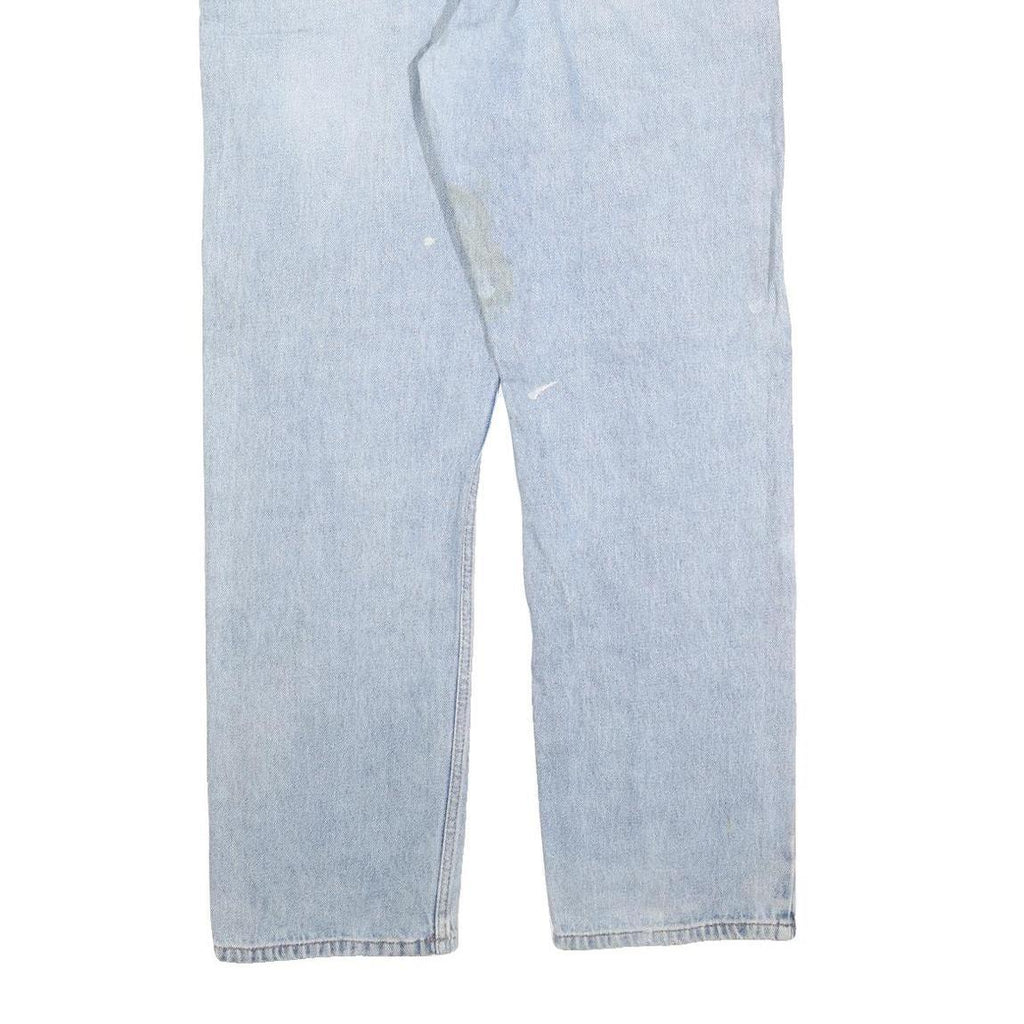 CARHARTT Mens Relaxed Light Blue Denim Jeans W36 L32 Zip Cotton Blend Casual