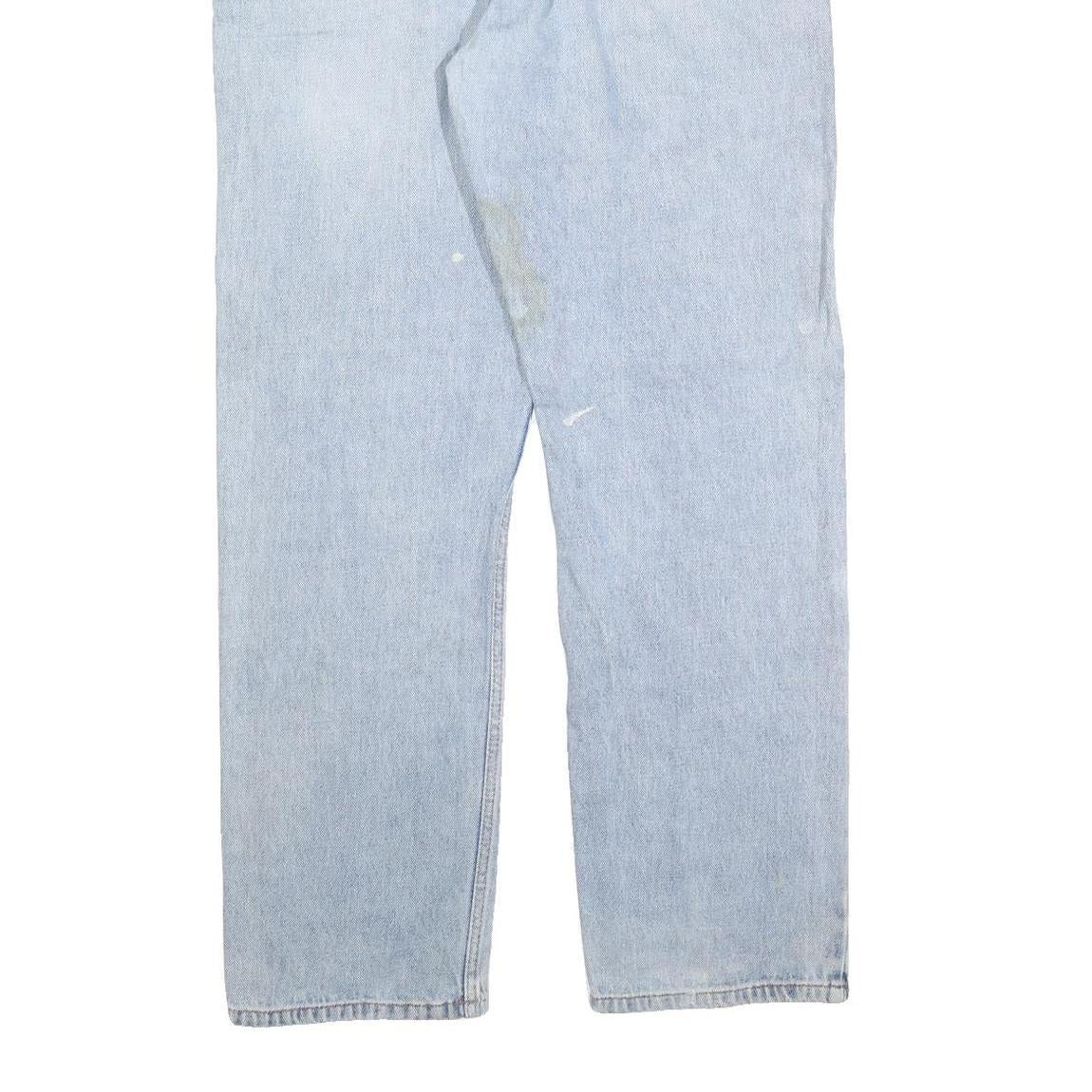 CARHARTT Mens Relaxed Light Blue Denim Jeans W36 L32 Zip Cotton Blend Casual