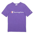 CHAMPION Womens Purple Graphic T-Shirt S Short Sleeve Round Neck Cotton Blend