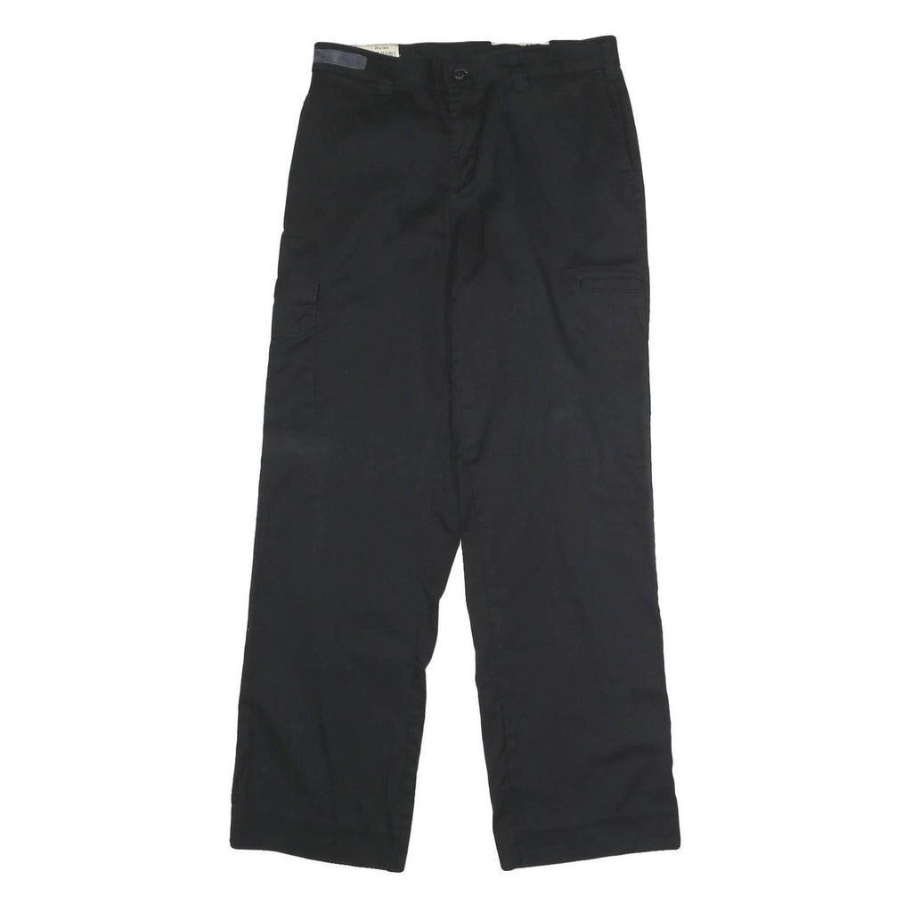 DICKIES Womens Regular Fit Black Polyester Blend Trousers W30 L30 Workwear Zip