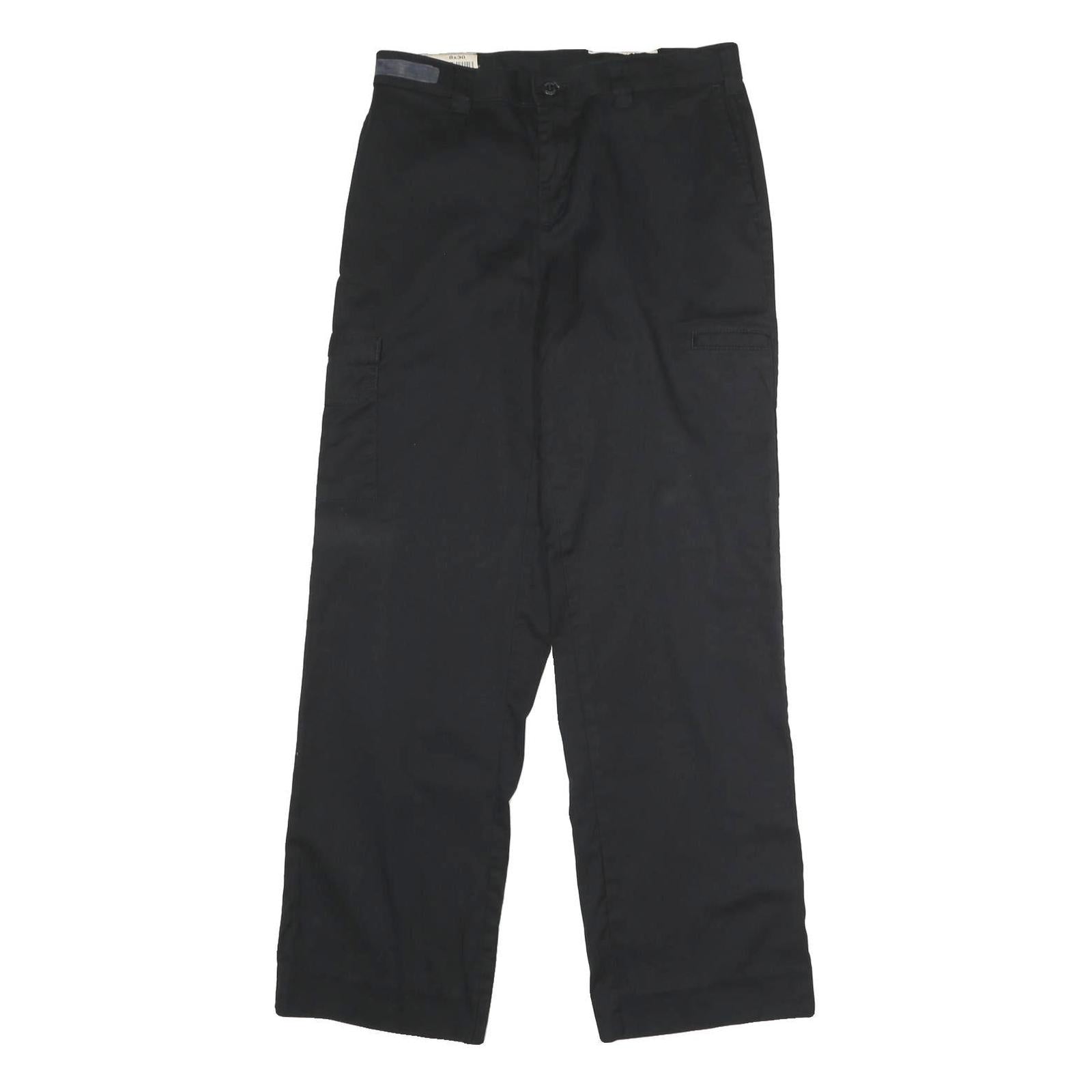 DICKIES Womens Regular Fit Black Polyester Blend Trousers W30 L30 Workwear Zip