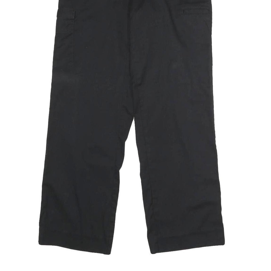 DICKIES Womens Regular Fit Black Polyester Blend Trousers W30 L30 Workwear Zip