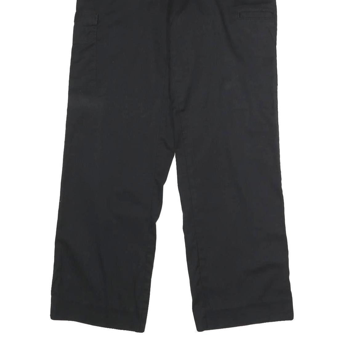 DICKIES Womens Regular Fit Black Polyester Blend Trousers W30 L30 Workwear Zip