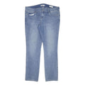 GUESS Womens Jeans Blue Slim Straight Denim Light W38 L31 Stylish Comfort