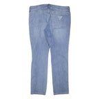 GUESS Womens Jeans Blue Slim Straight Denim Light W38 L31 Stylish Comfort