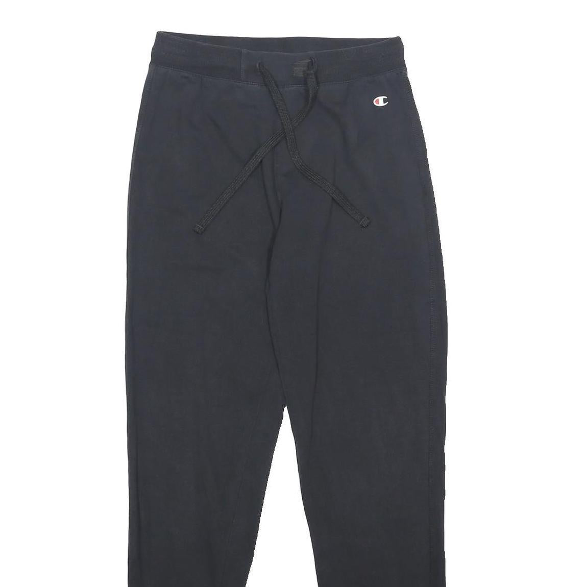 CHAMPION Mens Joggers Black M W27 L29 Cotton Blend Slim Tapered Comfort Casual