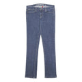 GUESS Womens Regular Blue Denim Cotton Jeans W28 L31 Classic Fit Button Closure