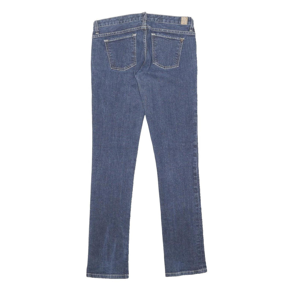 GUESS Womens Regular Blue Denim Cotton Jeans W28 L31 Classic Fit Button Closure
