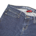 GUESS Womens Regular Blue Denim Cotton Jeans W28 L31 Classic Fit Button Closure
