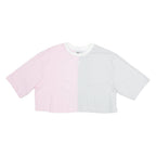 ADIDAS Crop Womens T-Shirt Grey UK 8