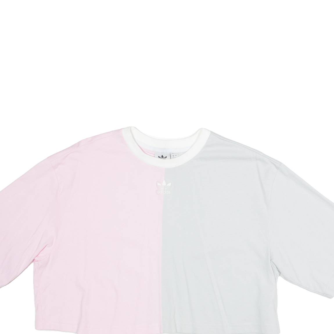 ADIDAS Crop Womens T-Shirt Grey UK 8