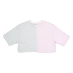 ADIDAS Crop Womens T-Shirt Grey UK 8