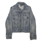 DKNY Womens Blue Denim Button Jacket M Cotton Classic Casual Retro