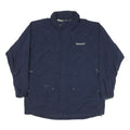TIMBERLAND Mens Navy Blue Outdoor Jacket XL Polyester Zip Water Resistant