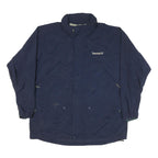 TIMBERLAND Mens Navy Blue Outdoor Jacket XL Polyester Zip Water Resistant
