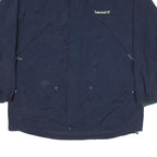 TIMBERLAND Mens Navy Blue Outdoor Jacket XL Polyester Zip Water Resistant