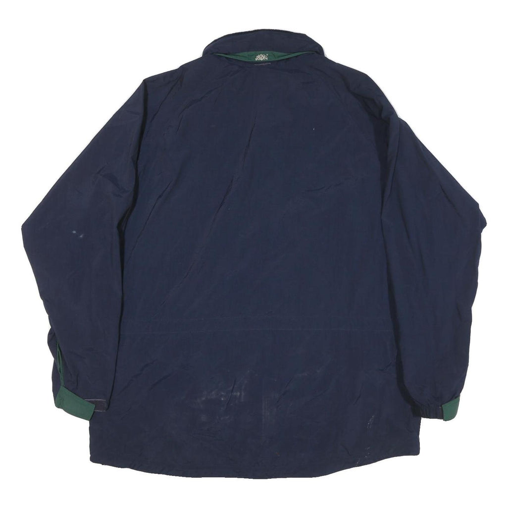 TIMBERLAND Mens Navy Blue Outdoor Jacket XL Polyester Zip Water Resistant
