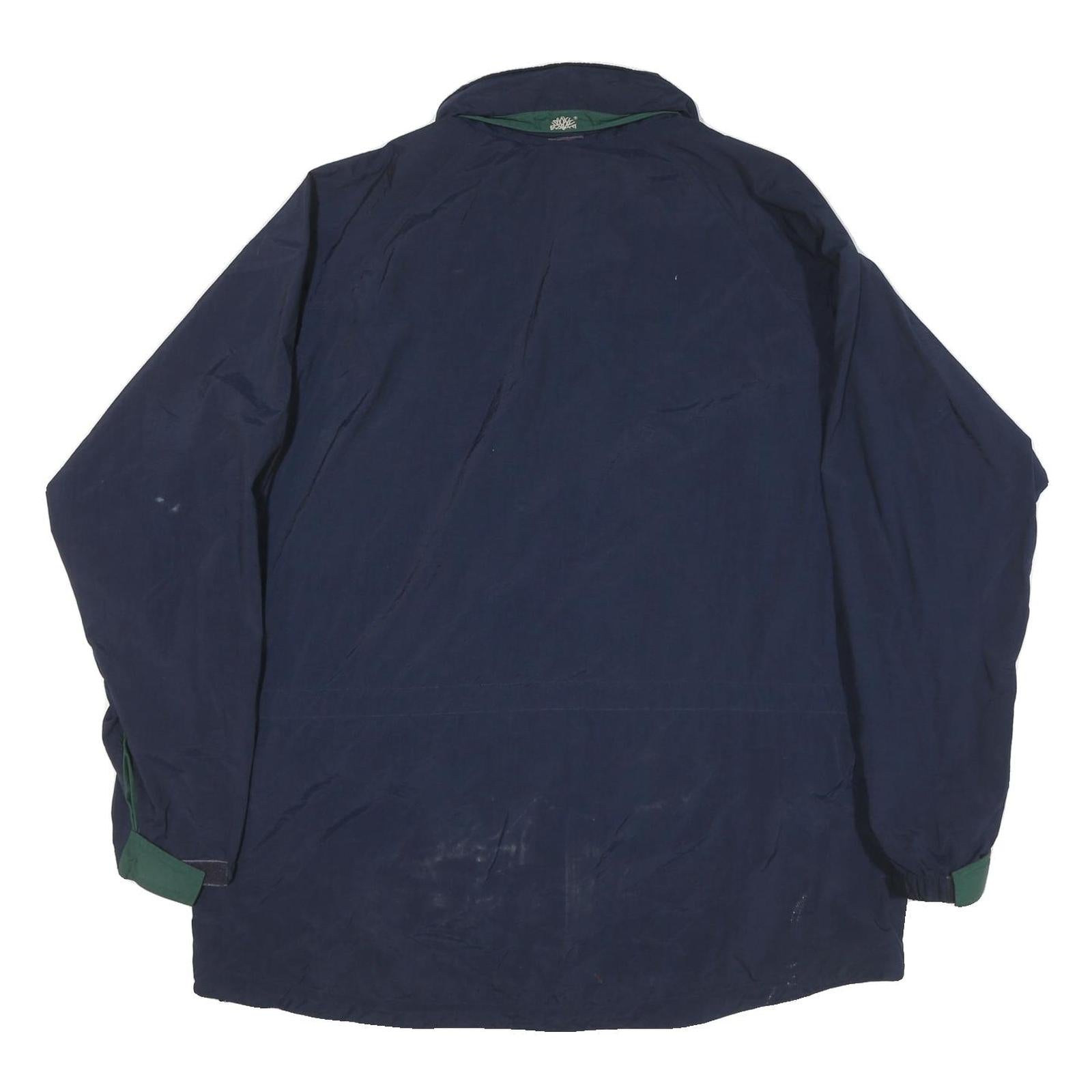 TIMBERLAND Mens Navy Blue Outdoor Jacket XL Polyester Zip Water Resistant