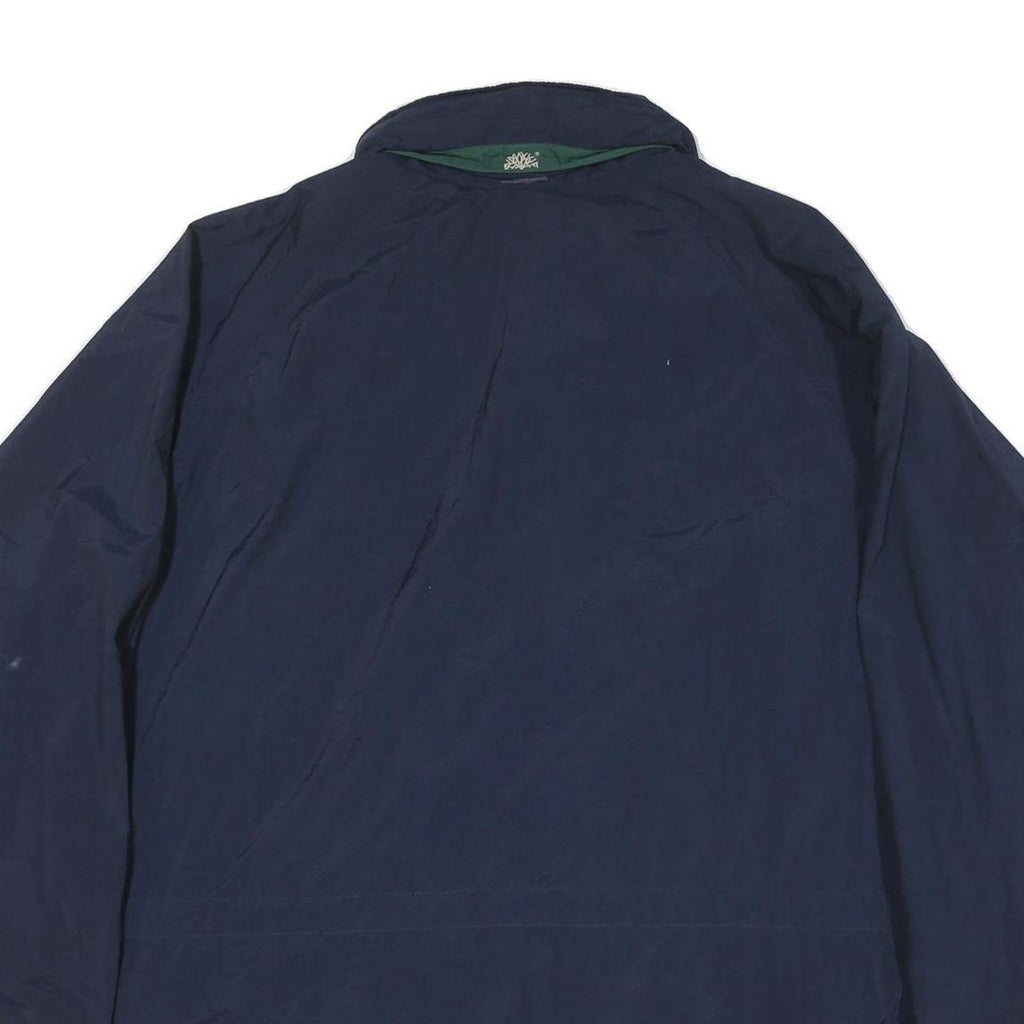 TIMBERLAND Mens Navy Blue Outdoor Jacket XL Polyester Zip Water Resistant