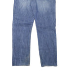 GUESS Mens Jeans Blue Regular Straight Denim Medium W34 L30 Casual Zip