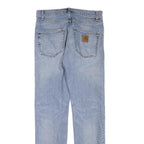 CARHARTT Mens Regular Fit Blue Denim Jeans W30 L32 Casual Cotton Blend Zip