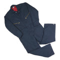 Mens Navy Blue Dungarees Polyester Blend Regular Fit M W41 L26 Workwear Zippered